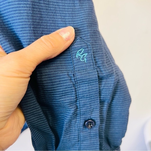 Robert Graham Blue Luxury Dress Shirt Small Classic Fit - Picture 9 of 11